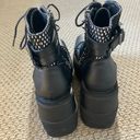 Demonia Shaker-52 Fishnet Gothic Platform Boots Photo 3