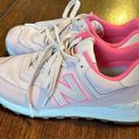 New Balance  574 Light Pink Suede Canvas Shoe Sneaker Size 8 Photo 0