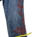 INC Denim Floral Jeans Blue Size 16W Photo 2