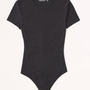 Abercrombie & Fitch Short-Sleeve SeamlessFabric Crew Bodysuit Black Photo 1