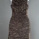 BCBGMAXAZRIA Brown Crochet Vacaton Resort wear Mini Dress Womens Medium - Large Photo 6