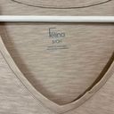 Felina Women’s Slub Jersey V Neck Short Sleeve Tee Atmosphere Beige Size Sm NWT Photo 3