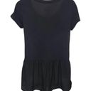 Juicy Couture Black Peplum Top Size XS Photo 1