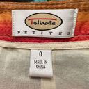 Talbots  Skirt Womens 8 Multicolored Stripe Petite A Line Pleated Southwestern Photo 5