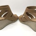 Apt. 9  SZ 10 Medium Wedges Shoes Open-Toe Desert Tan Buckle Closure Womens New Photo 4