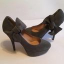 Kelsi Dagger  GREY SUEDE PLATFORM BOW 8M Photo 0