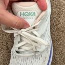 Hoka Clifton 8 Peach And Purple Tennis Shoes Photo 7