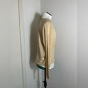 Elizabeth and James Waynne gold metallic knit long sleeve lightweight sweater S Photo 4