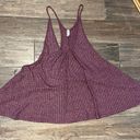 Free People NWOT  Intimately Ribbed Knit V Neck Wine Tank Top Size Xsmall Photo 5