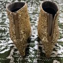 Michael Antonio Gold Glitter Ankle Boots Photo 3