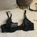 CUUP 36C The Plunge Black mesh sheer underwire Bra Size undefined Photo 3