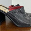 Tommy Hilfiger  Vintage Black Heel Slides Sz 7 Photo 2