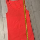 Bright Orange Ribbed Tank Top Photo 5