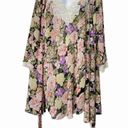 Natori Vintage  Set Chemise And Robe Floral Rose Print With Lace Trim Size Small Photo 1