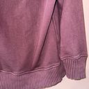 Aerie Burgundy Down To Earth Quarter Zip Oversized Pullover Size S NWOT! Photo 2