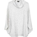 Lane Bryant  White Gray Cowl Neck Poncho Sweater Sz 22/24 Photo 0