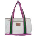 The Sak  White Green Pink Shoulder Tote Bag Photo 0