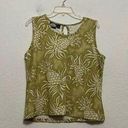 Tommy Bahama , tropical pineapple, silk blend tank top size large ￼ Photo 0