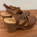 Kork-Ease KORKS Abloom Brown Studded Clogs Platform Sandals Size 8M Photo 4