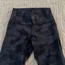 Lululemon Black Camo Wunder Under 21” Leggings Photo 3