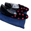 Velvet Heart Motif Italian Made Flats Photo 8