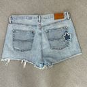 Polo  Ralph Lauren Distressed Star Patch Crosby Denim Shorts Blue Size 32 Photo 3