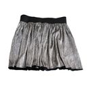 Zadig & Voltaire  Pleated Mini Skirt Jaffar Silver Size Medium 38 Photo 1