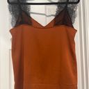 Orange And Black Lace Tank Size L Photo 2