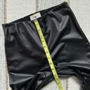 Tuckernuck  Ashford Black Faux Leather Kick Flare High Rise Pants Women’s Small Photo 6