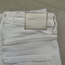 ZARA Slim Flare White Slit Jeans Photo 5