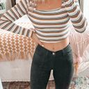 Boutique Striped Cropped Longsleeve  Photo 2