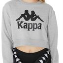 Kappa  Yellow Long Sleeve Logo Cropped Sweatshirt. Size Small. EUC! Photo 3