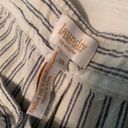 Laundry by Shelli Segal Linen Blue Striped Pants Photo 3