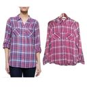 Joie  Aiden Plaid Button Down top. Size Small. Photo 1