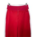 Sweaty Betty  Red White Side Stripe Shirley Wide Leg Trousers sz M Photo 4