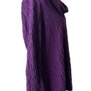 Habitat  Clothes To Live In‎ Crinkle Tunic Purple Cowl Neck Textured Women Size S Photo 7