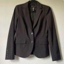 New York & Co. Dark Brown Fitted Classic Business Casual Blazer Jacket size 4 Photo 0