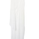 Halston Heritage HALSTON Asymmetrical Draped Gown In Chalk White Size 0 Photo 3