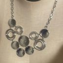 infinity New Directions necklace  circles silvertone lobster claw New OS Photo 3