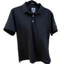 Polo Foot Joy Womens Size Small Black Golf  Golden Eagle‎ Logo Short Sleeve​ Photo 4