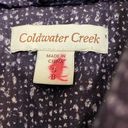 Coldwater Creek  Quilted Puffer Vest Size S 8 Purple Full Zip Snap Mock Neck Photo 4