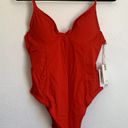 Good American NWT  Showoff Underwire One-Piece Swimsuit in Bright Poppy Photo 1