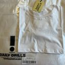Daily Drills Soft Cropped Tee White Photo 2
