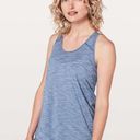 Lululemon  Women's Essential Tank Heathered Brilliant Blue Sz 8 Photo 0