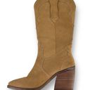 Chelsea and Violet  Fexx Suede Western Cowgirl Boots Womens Size 8 Block Heel Photo 2