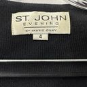 St. John  Evening Black Jacket Crystal Rhinestone Buttons Size 4 Photo 4