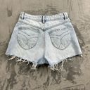 Rolla's  Shorts Womens Size 26 Mirage High Rise Loose Fit Light Wash Denim Raw Hem Photo 1