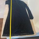 Laundry by Shelli Segal  Black Lace Cocktail Size 6 Sheath Bell Sleeves Classic Photo 11