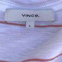 Vince  White Scoop Neck Tank Top w/Watermelon Stripes. Size Large. NWT Photo 4