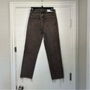 RE/DONE High Rise Stove Pipe Denim Jeans Washed Chocolate 27 Photo 1